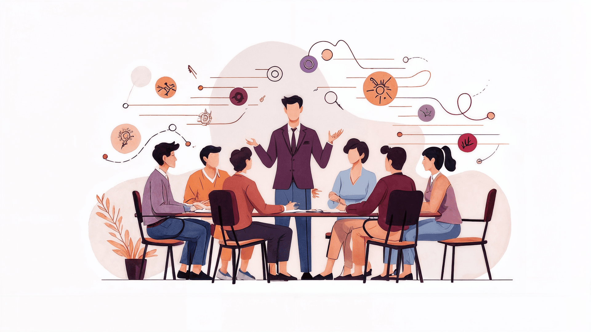 Illustration d'une intervention IA en groupe